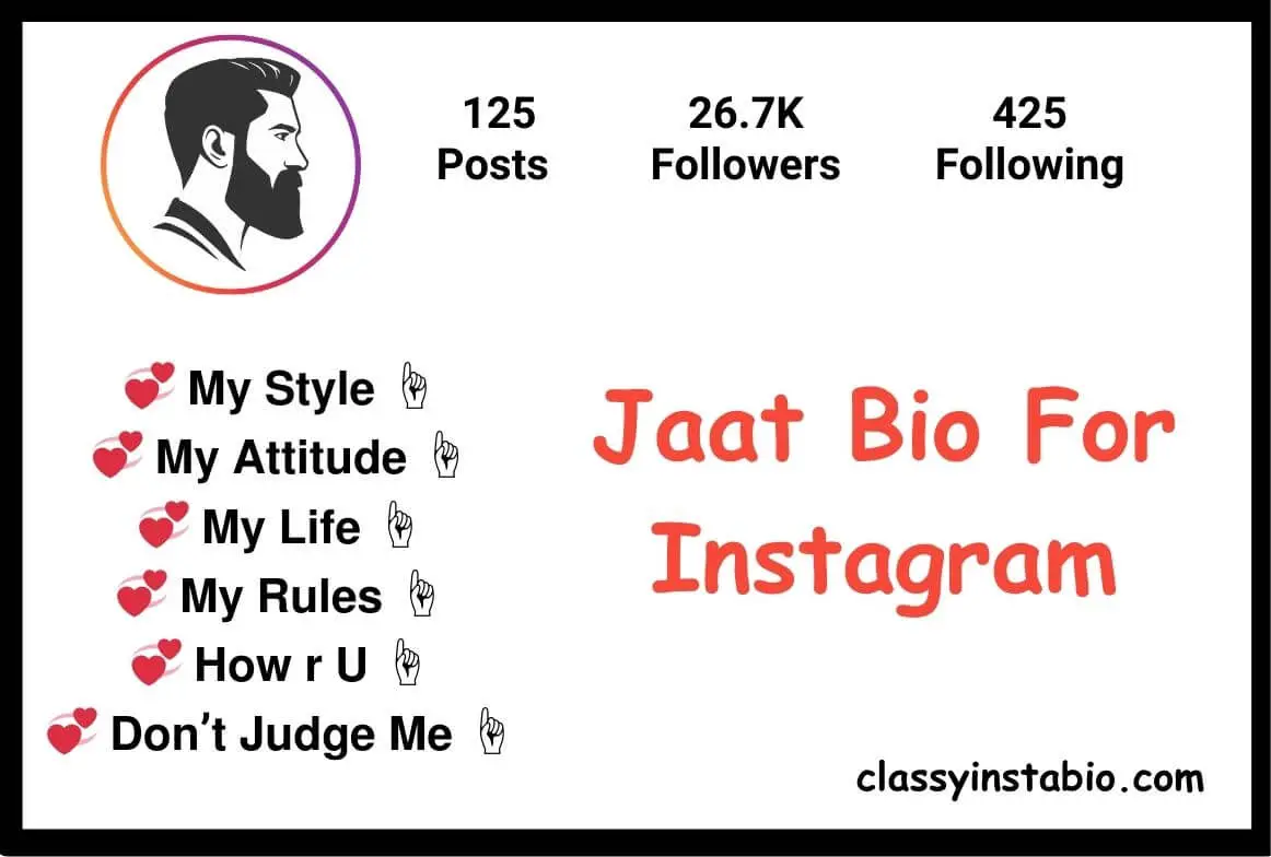 Jaat Bio For Instagram