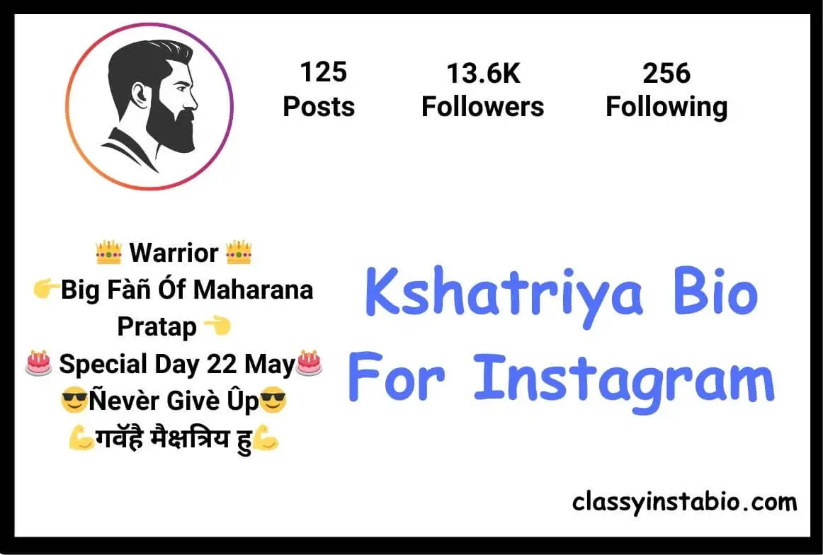 Kshatriya Bio For Instagram