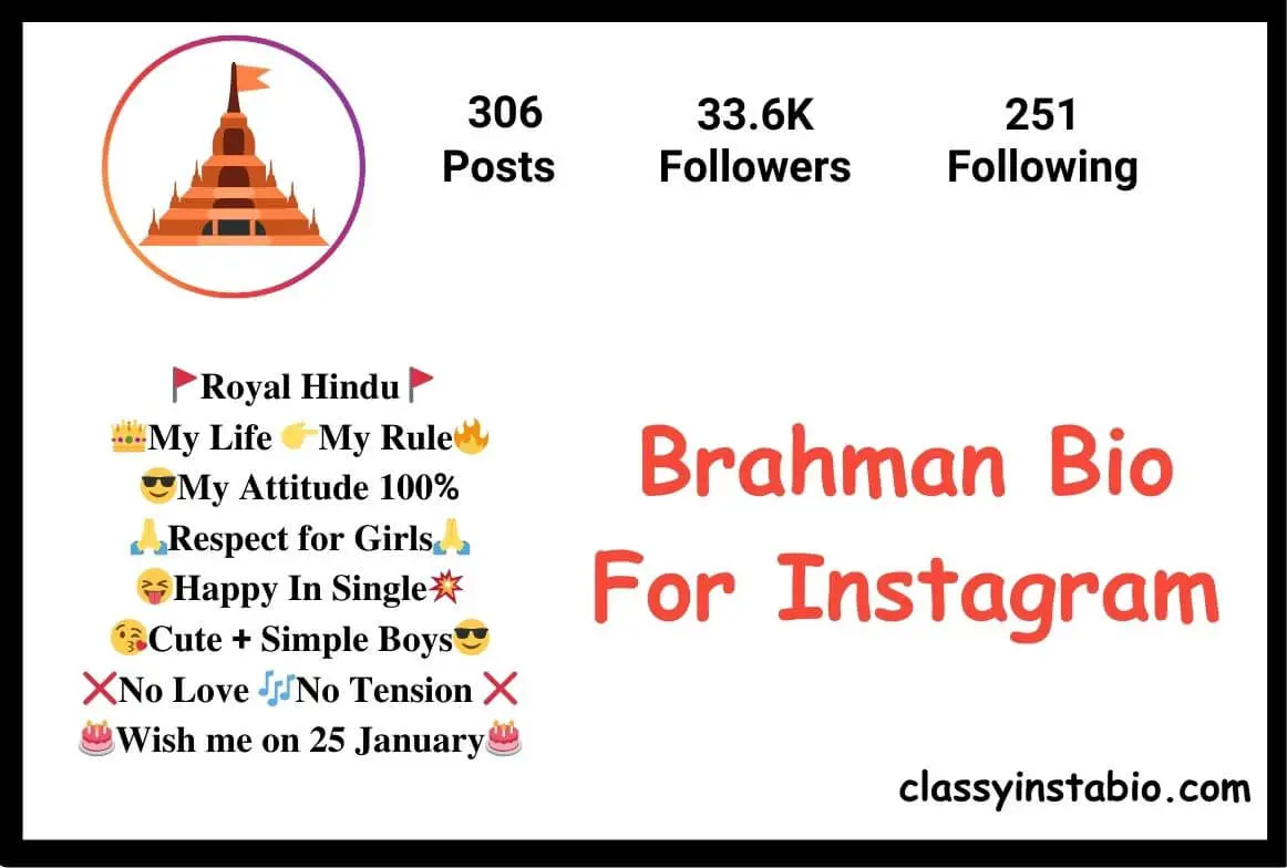 Brahman Bio For Instagram