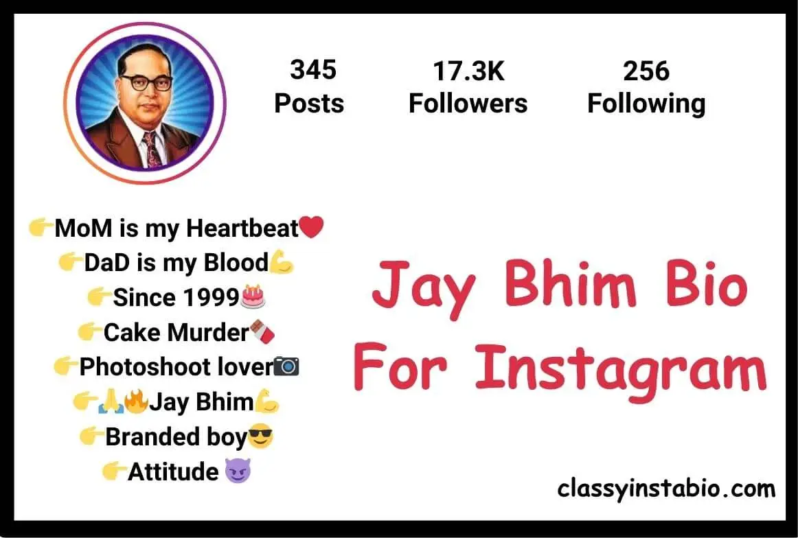 Jay Bhim Bio For Instagram