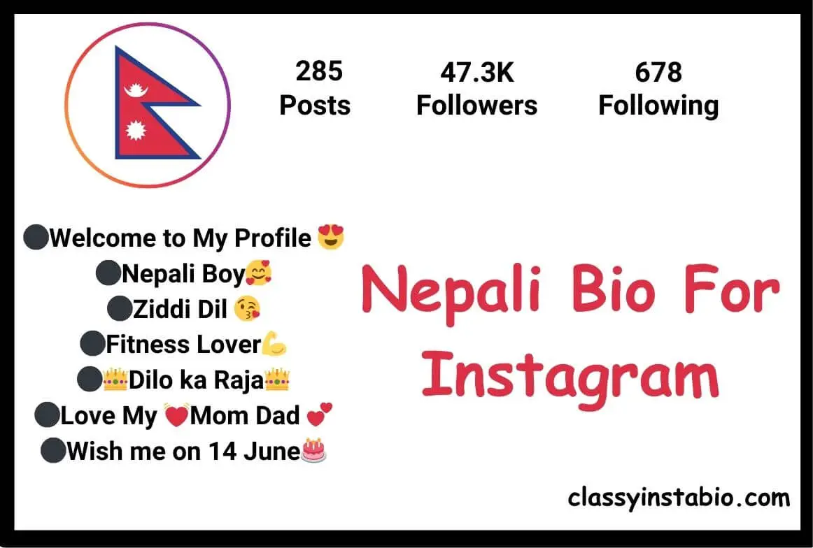 Nepali Bio For Instagram