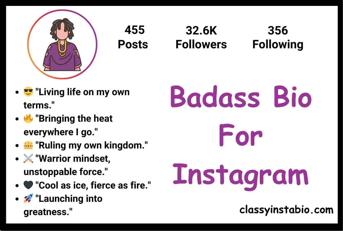 Badass Bio For Instagram