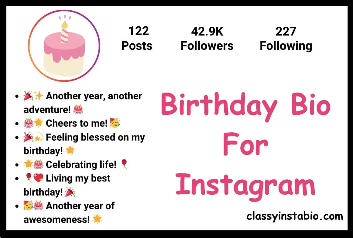 Birthday Bio For Instagram