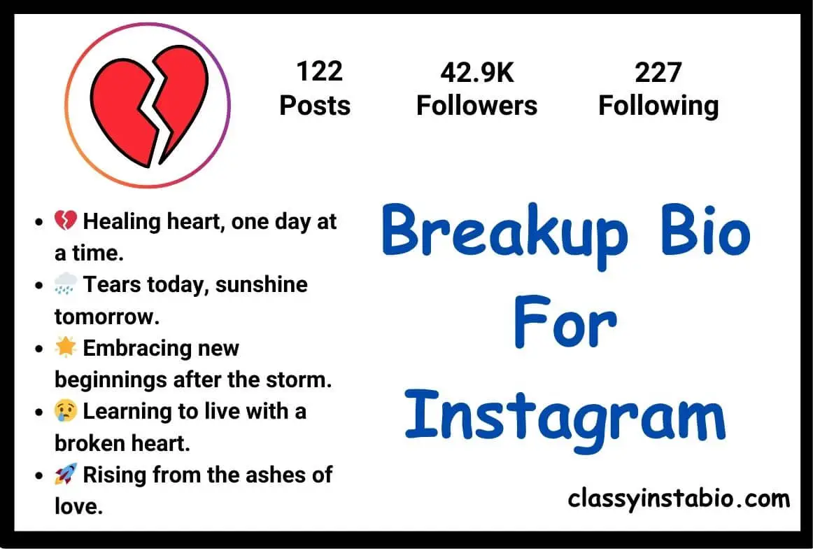 Breakup Bio For Instagram