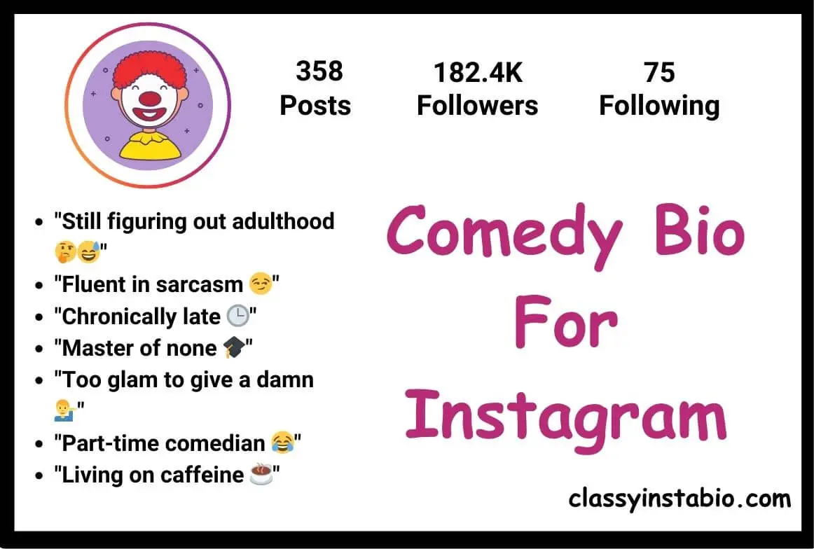 Comedy Bio For Instagram