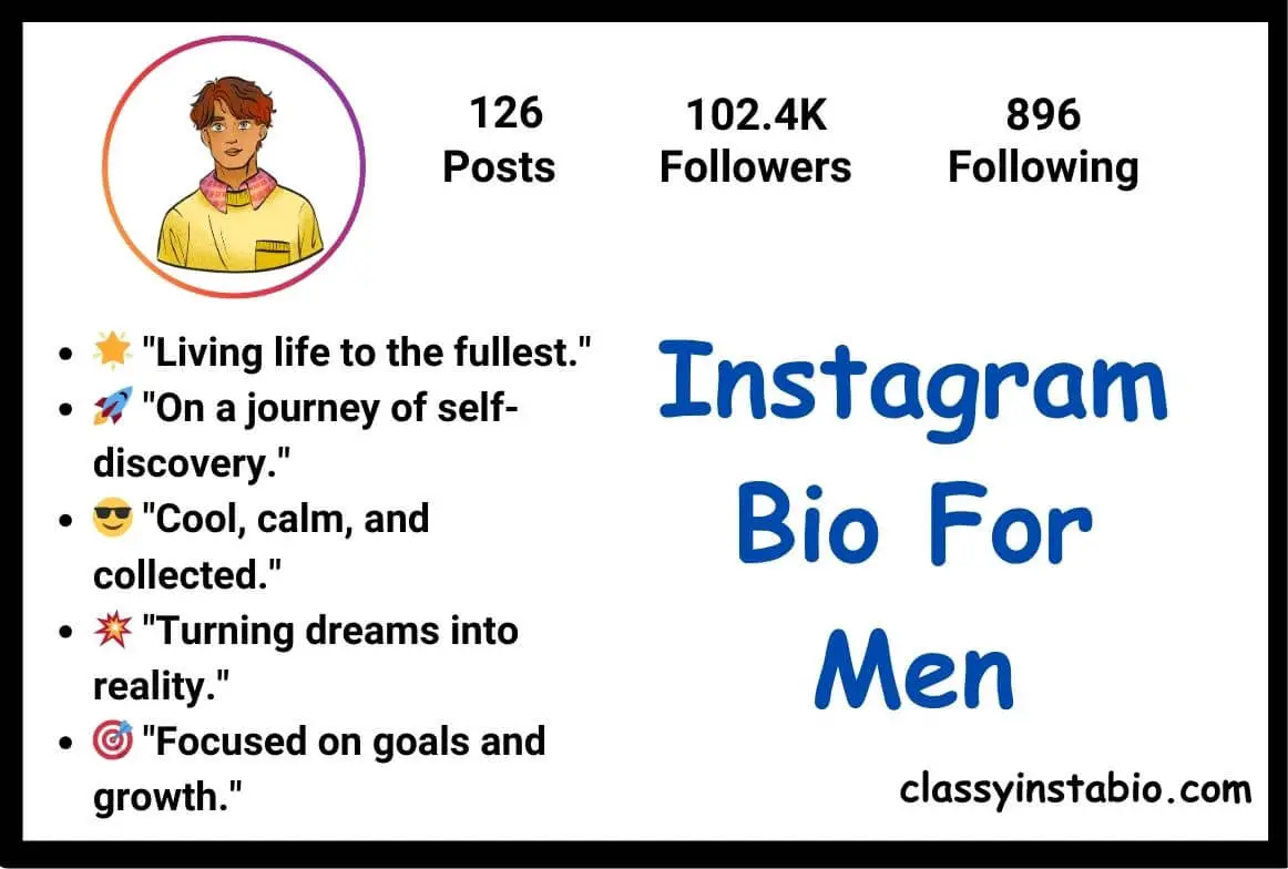 Instagram Bio For Men