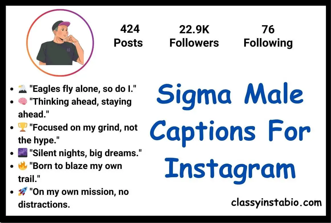 Sigma Male Captions For Instagram