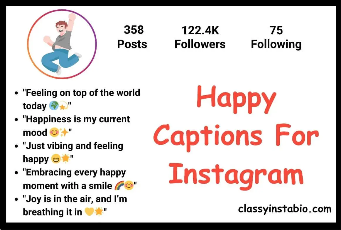 Happy Captions For Instagram