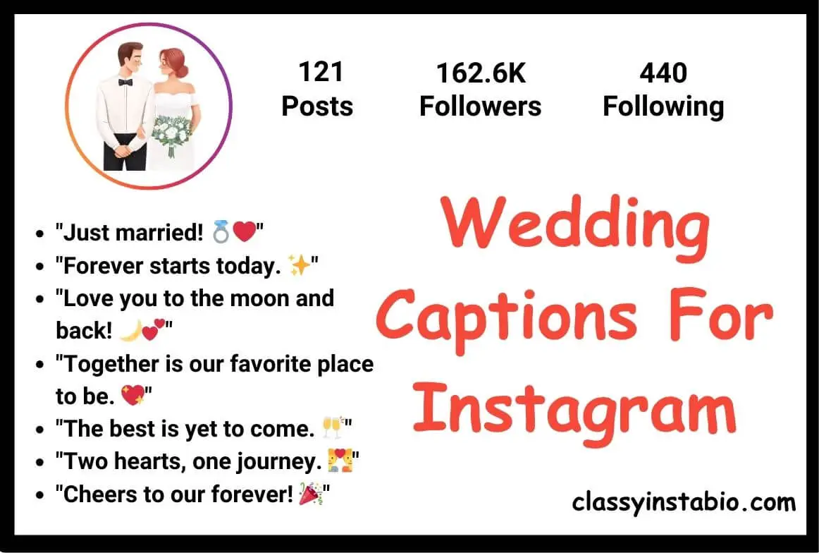 Wedding Captions For Instagram