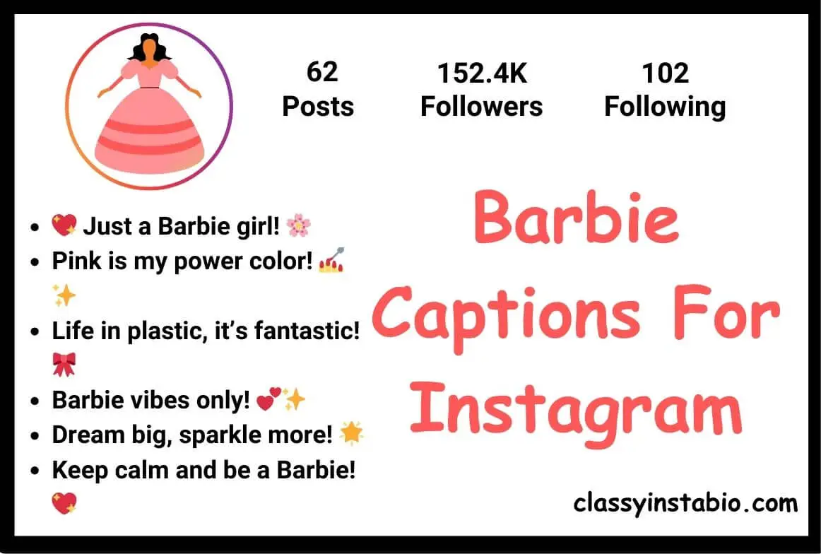 Barbie Captions For Instagram